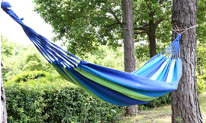 Title 6, Outdoor Single Camping Hammock 260x80cm Soft Ca...