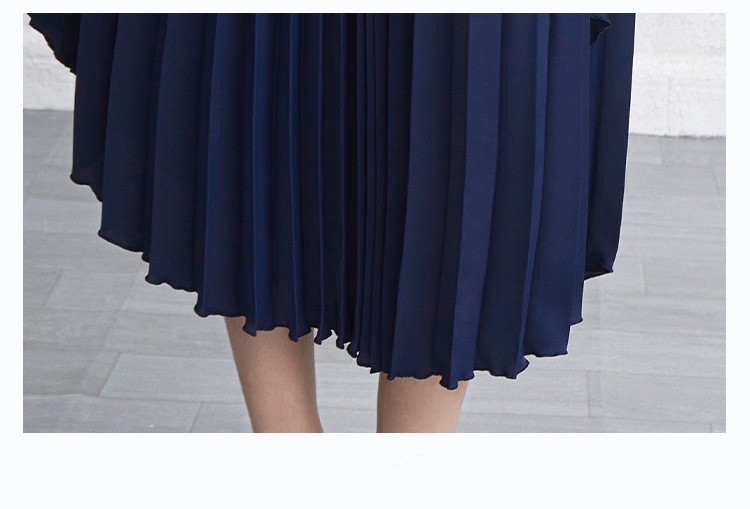 Fashion Designer Women's Long Pleated Dress - Spring/Summer