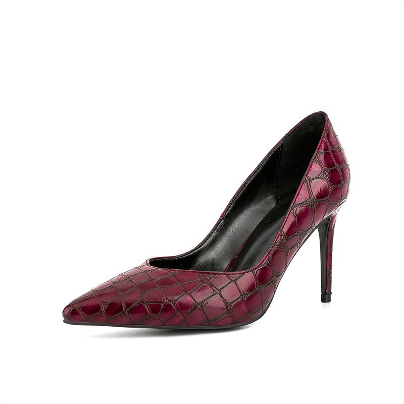 processing time:7-10 days after placing orders--Spring and Summer Pointy Thin High-heeled Shoes Elegant Sexy Plaid Shallow Mouth Single Shoes Banquet Show Work Shoes image 26
