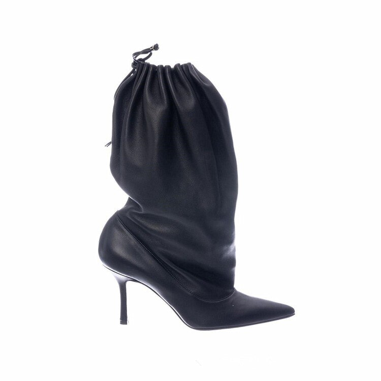 processing time：15 days after placing orders --women's autumn and winter elastic high-heeled boots to keep warm short fluffy thick-soled pointed boots image 4