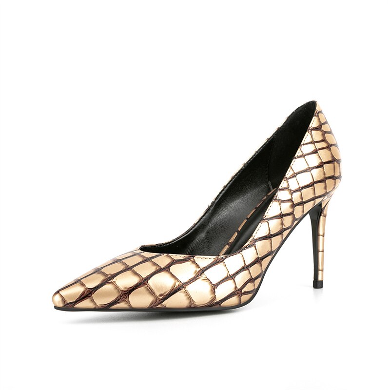 processing time:7-10 days after placing orders--Spring and Summer Pointy Thin High-heeled Shoes Elegant Sexy Plaid Shallow Mouth Single Shoes Banquet Show Work Shoes