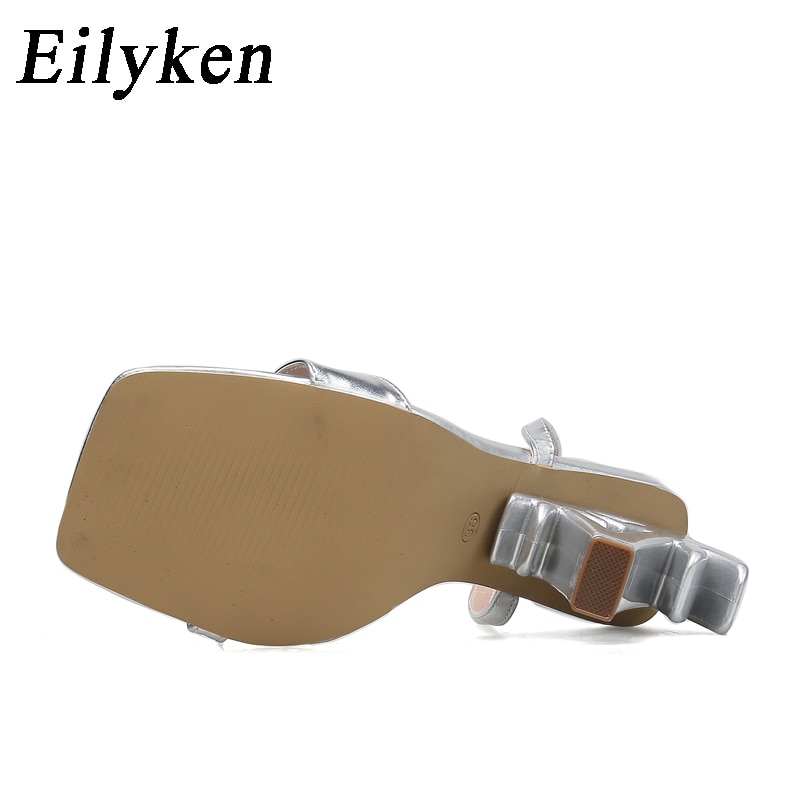Eilyken Sexy Green Ankle Cross Strap Sandals Women Summer Open Toe Club Stripper Design Fretwork Heels Ladies Shoes image 28