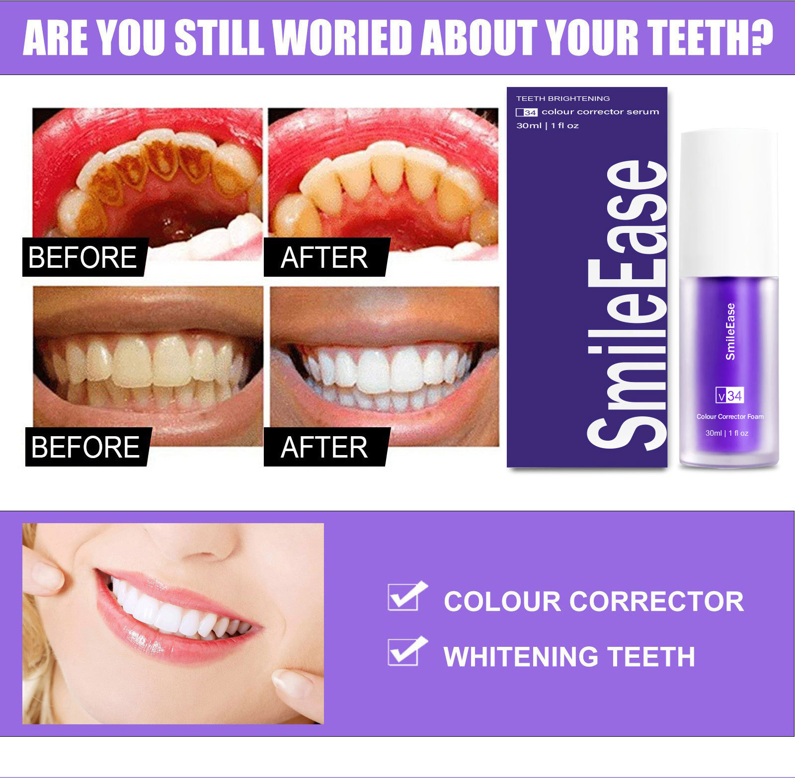 HISMILE V34 Toothpaste Whitening Teeth Repair Brightening Tooth
