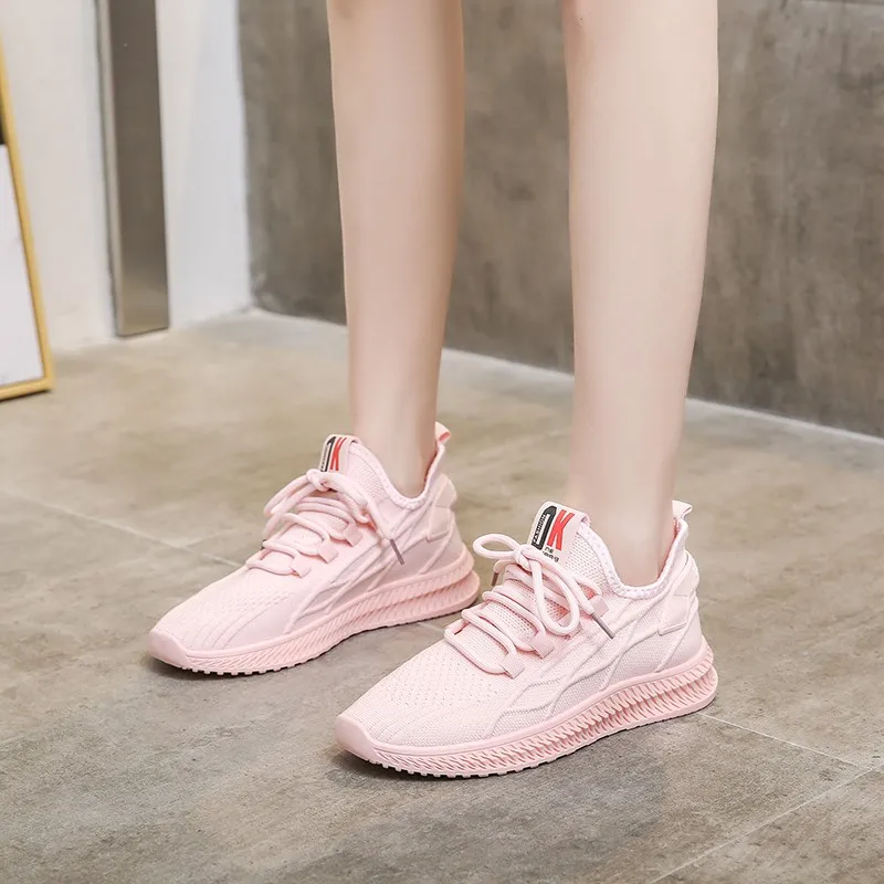 Women Yellow Sneakers Summer Breathable Mesh Women Shoes Casual Tenis Black Red Women's Vulcanized Shoes image 9