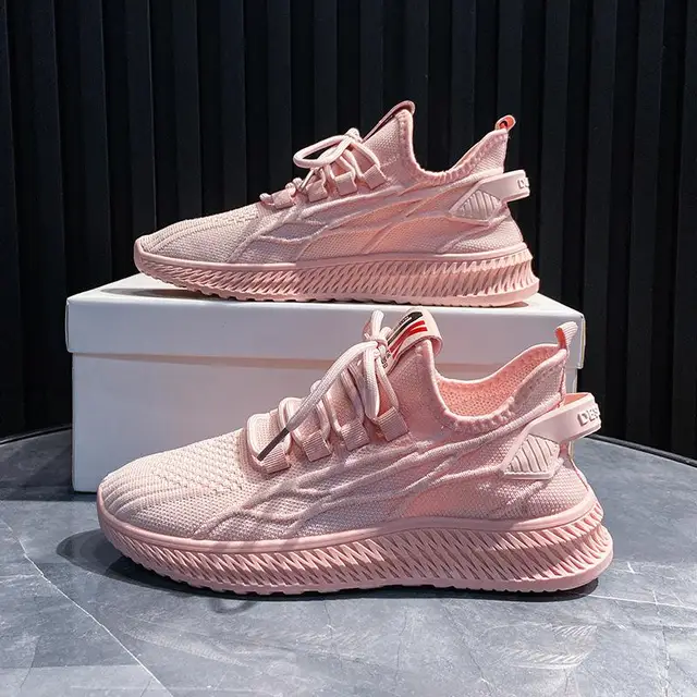 Women Yellow Sneakers Summer Breathable Mesh Women Shoes Casual Tenis Black Red Women's Vulcanized Shoes image 5
