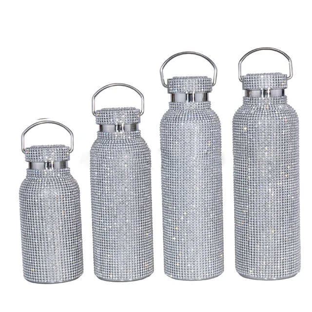 Keep Hot And Cold Diamond Jewelry Thermos Bottle Fashion Stainless Steel Water Bottle Free Shipping