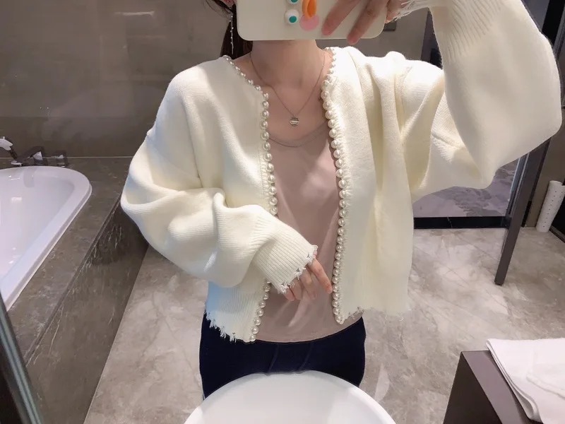 Beaded Knit Cardigan for Women | same ANTHEM. Elegant Soulmate Streetwear