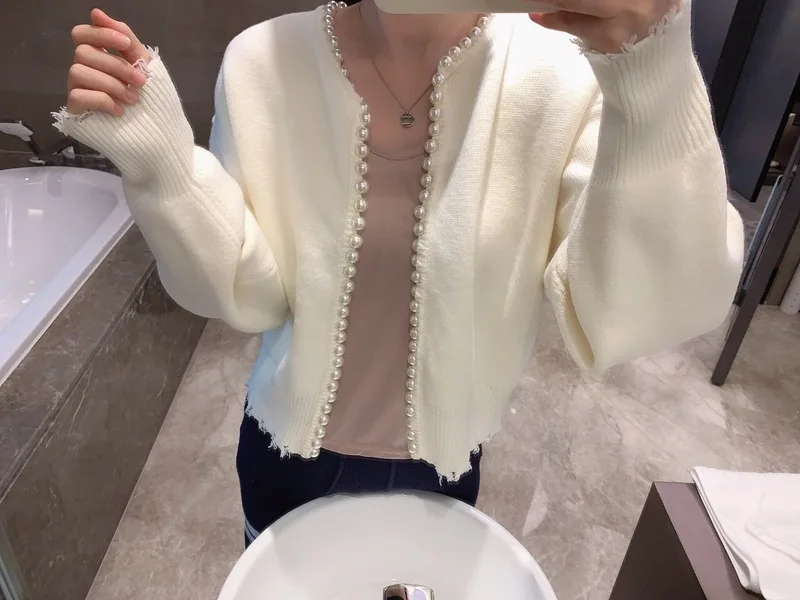 Beaded Knit Cardigan for Women | same ANTHEM. Elegant Soulmate Streetwear