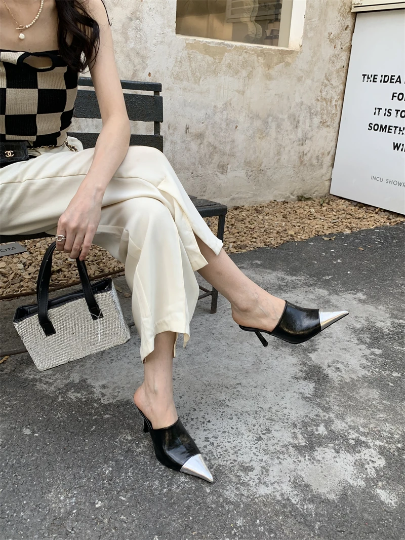 Fashion Silver Women’s Slippers