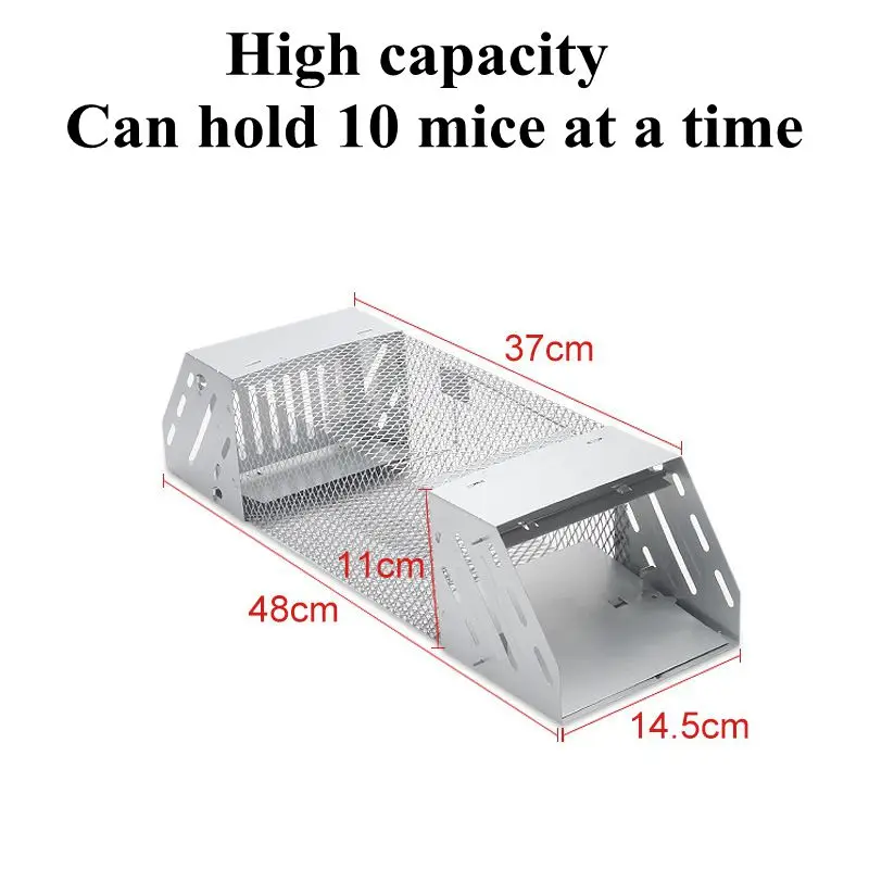 Humane Rat Trap, Chipmunk Rodent Trap That Work for Indoor and Outdoor Small Animal - Mouse Voles Hamsters Live Cage