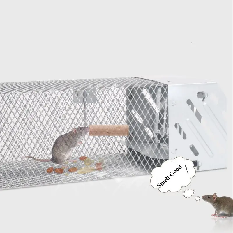 Humane Rat Trap, Chipmunk Rodent Trap That Work for Indoor and Outdoor Small Animal - Mouse Voles Hamsters Live Cage