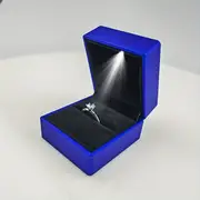 elegant led light ring box perfect for engagement wedding gifts keep your jewelry safe secure details 0