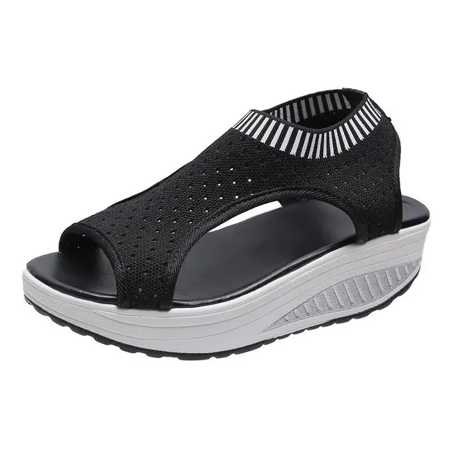 Sandalen Vrouwen Mode Casual Platform Schoenen Vrouwen Schoenen Comfort Zomer Zachte Sport Sandalen Ademende Sneakers image 3