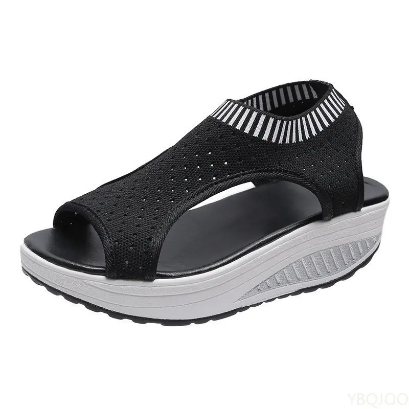 Sandalen Vrouwen Mode Casual Platform Schoenen Vrouwen Schoenen Comfort Zomer Zachte Sport Sandalen Ademende Sneakers image 5