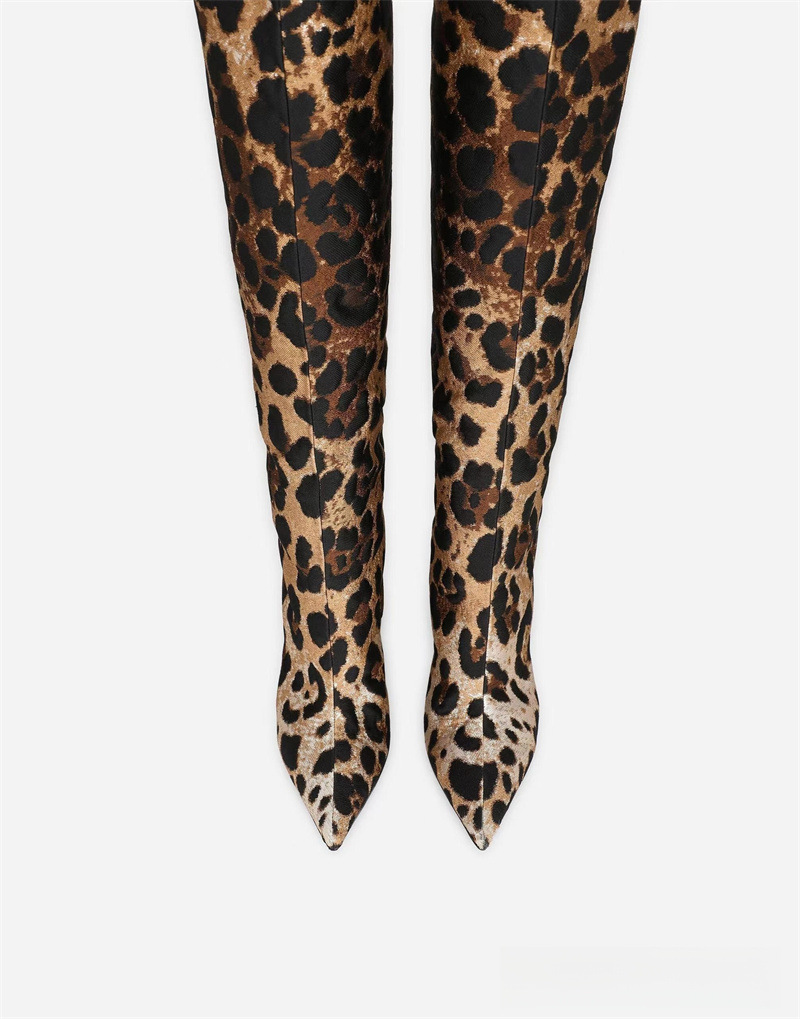 Leopard Fashionable High Hoots Women Shoes