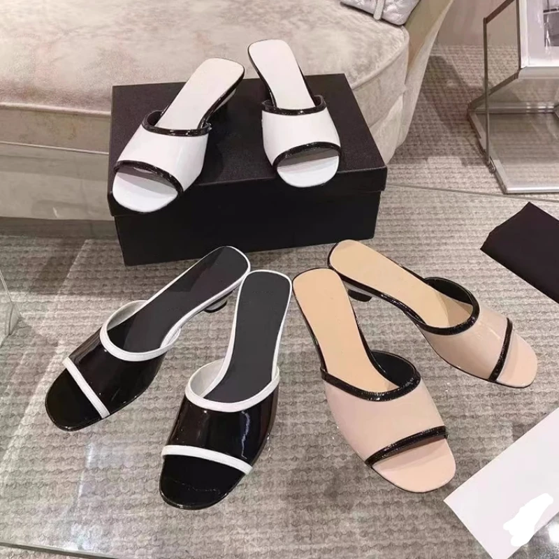 Color Matching Kitten and Slippers Women's Summer Style All-Match Outer Wear Slippers image 5
