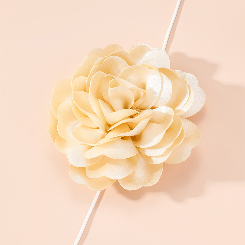 JXJL2115-缎面牡丹花-香槟色