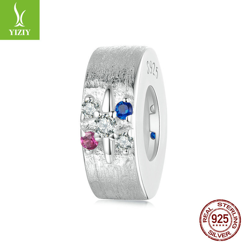 Yinziyun Original Starry Silicone Positioning DIY Bracelet with Separated Beads, niche s925 Silver