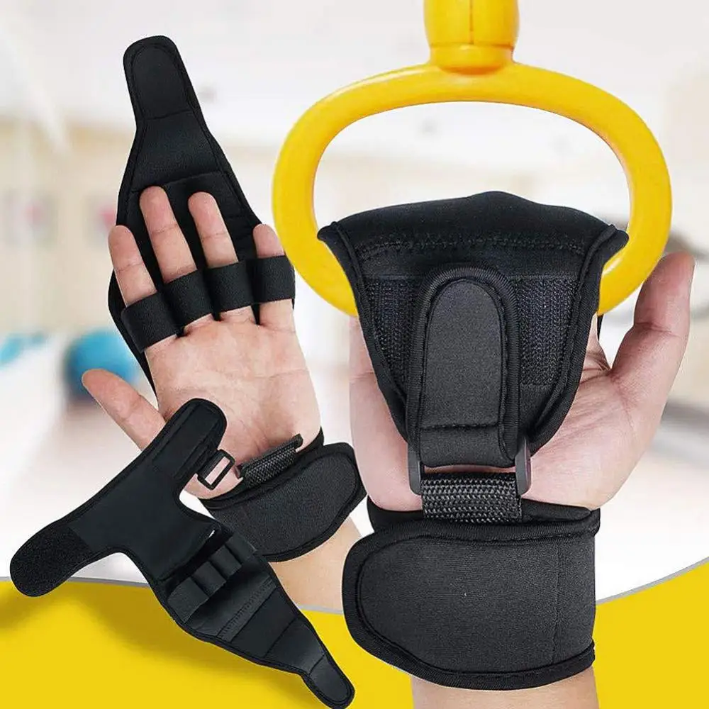 Close view of padded palm and finger loops