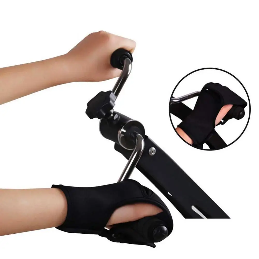 Gloved palm contacting resistance equipment handle