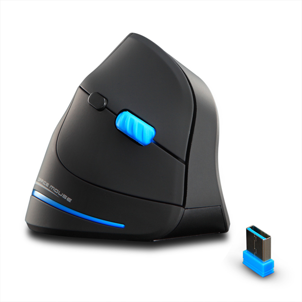 ZELOTES F-35A Vertical Mouse Grip Ergonomic Laptop Desktop Wireless Mouse