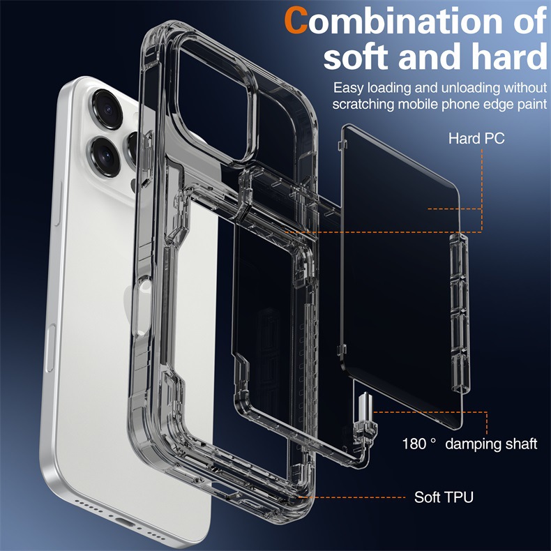 iphone16手机壳 苹果16透明插卡手机壳