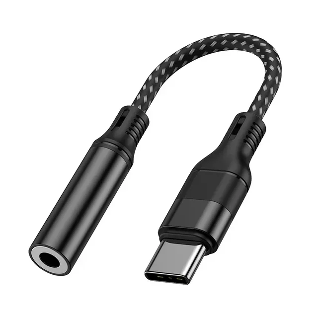 USB C to 3.5mm Earphone Jack Digital Audio Type C Adapter Converter for Android