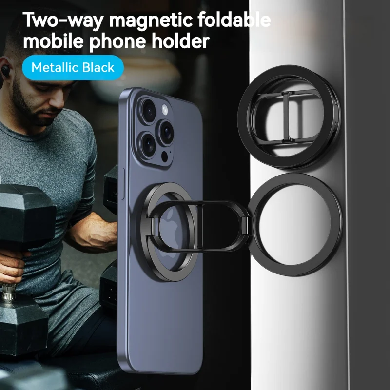 Magnetic Car Phone Holder Folding Mini Stand For Magsafe iPhone Magnet GPS Car Mount for iPhone 15