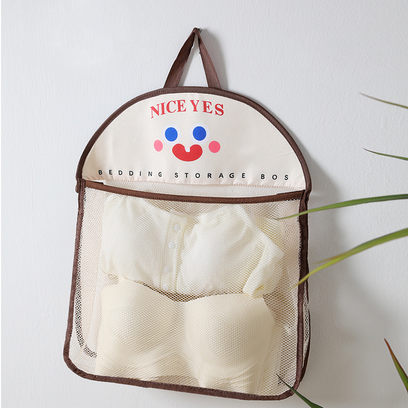 Dormitory wardrobe underwear socks hanging net storage hanging bag home storage bag