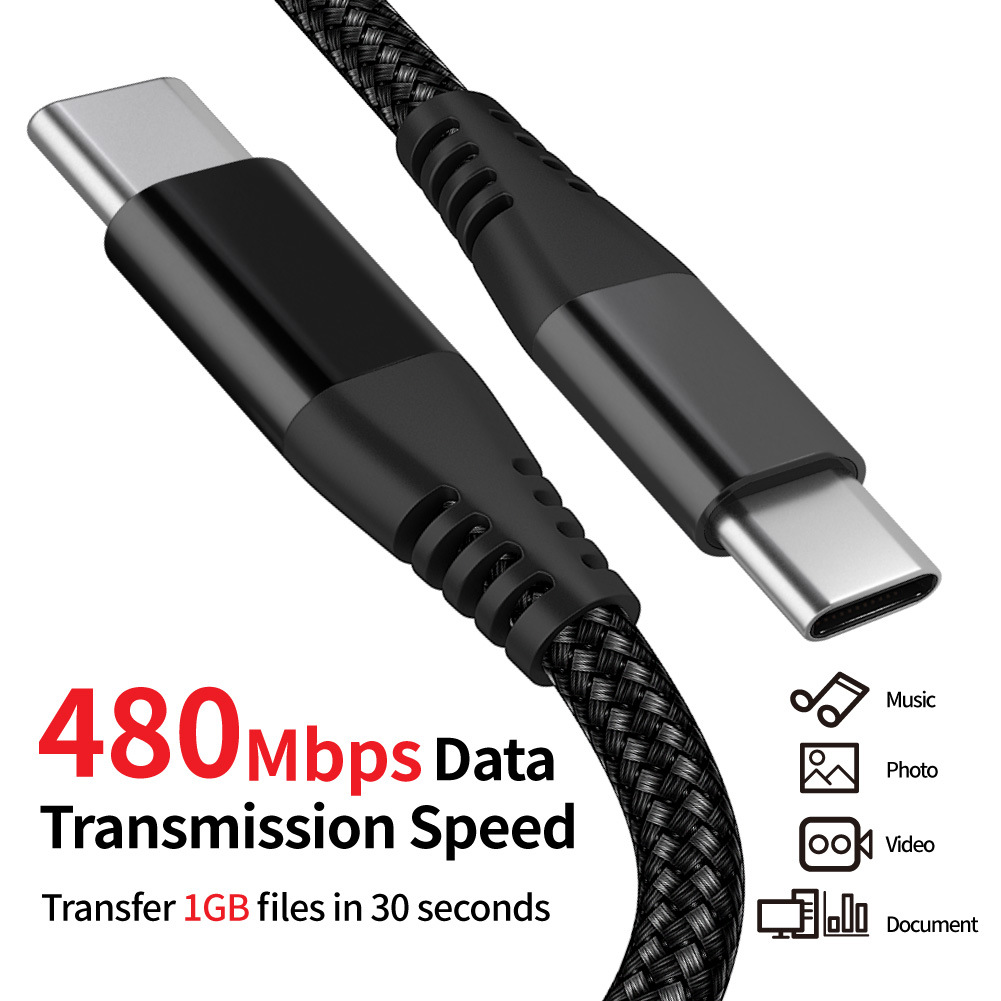 USB C to USB C 60W Cable -04