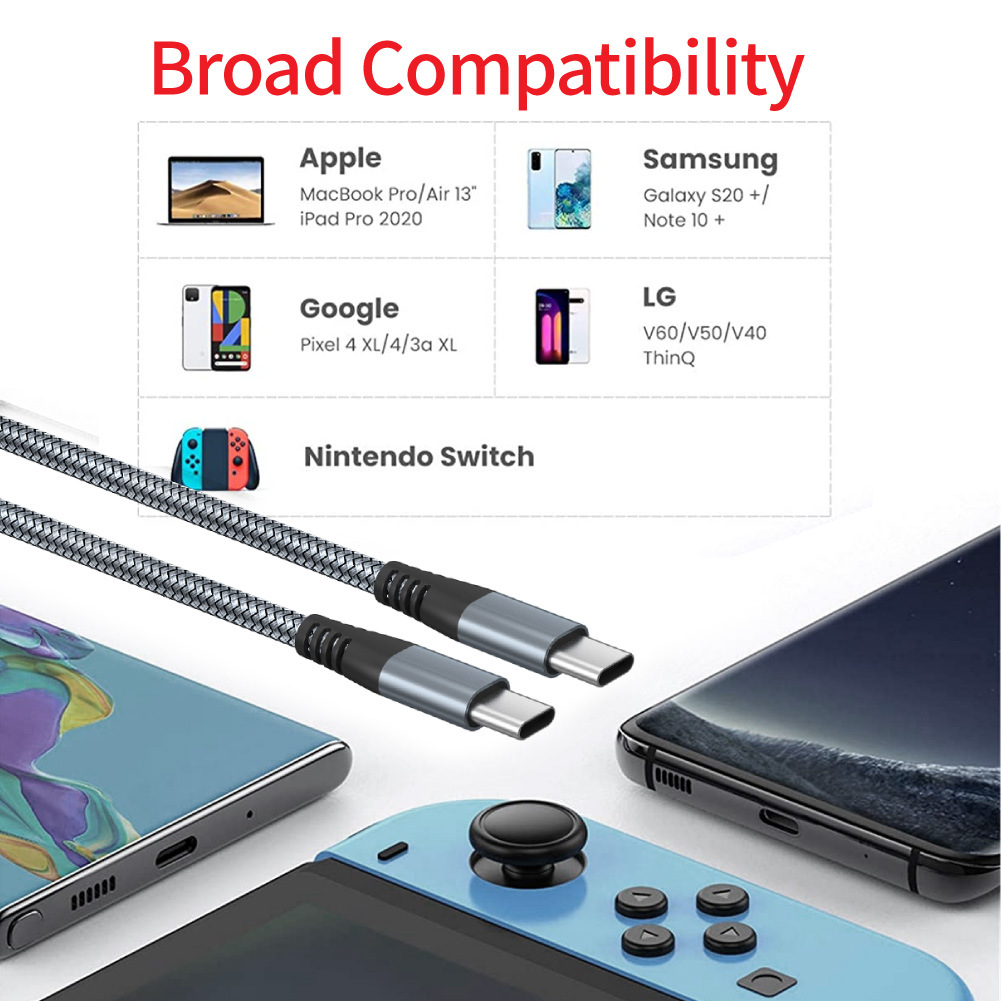 USB C to USB C 60W Cable 10