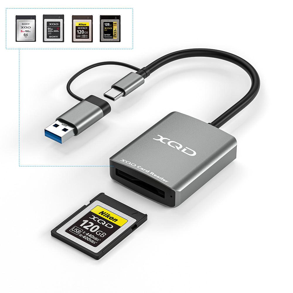 Type-C to XQD card USB 3.0 high-speed card reader compatible with M/G camera storage reader