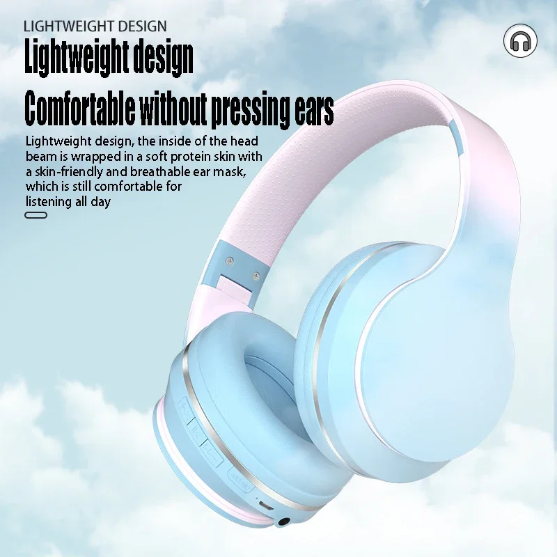 DR56 Headset Wireless Bluetooth Headset Children's Online Game Class Call E-sports New Gradient