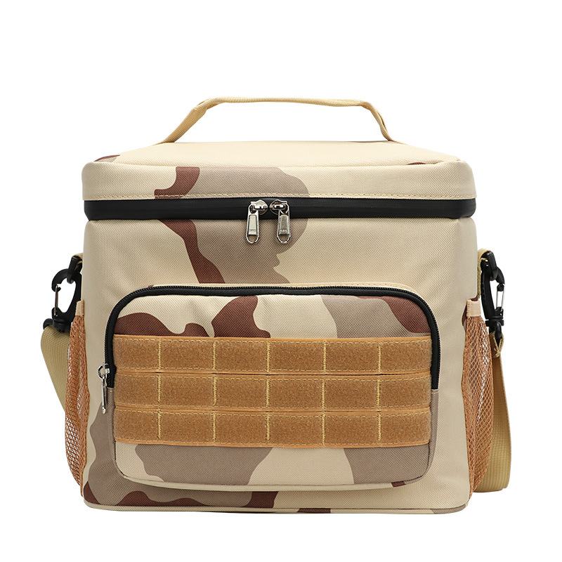 Outdoor Oxford cloth square waterproof camouflage insulation bag wear-resistant portable work