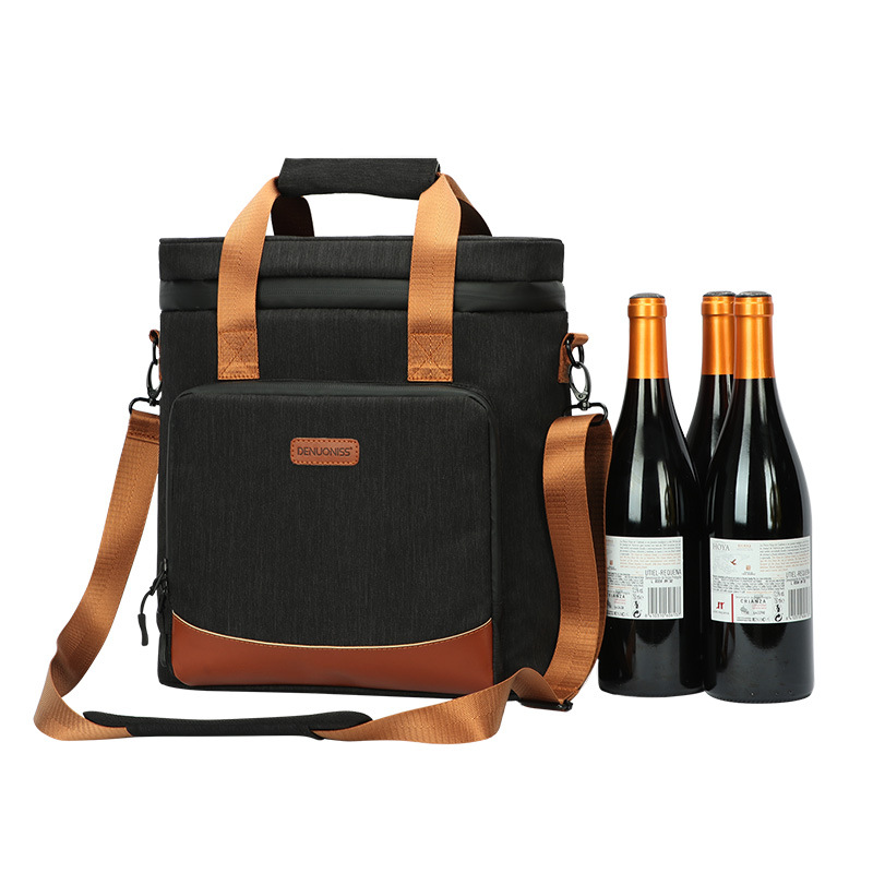 Thickened waterproof and anti-collision red wine bag to keep cold and chill wine portable ice bag