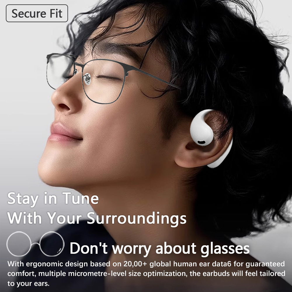 H8 Open-Ear Bluetooth Earphones, Long Battery Life 3