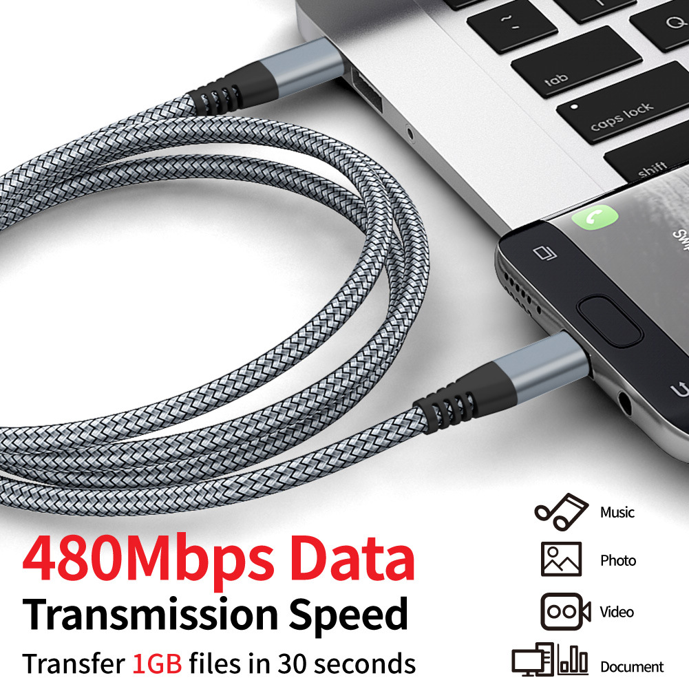 USB C to USB C 60W Cable 07