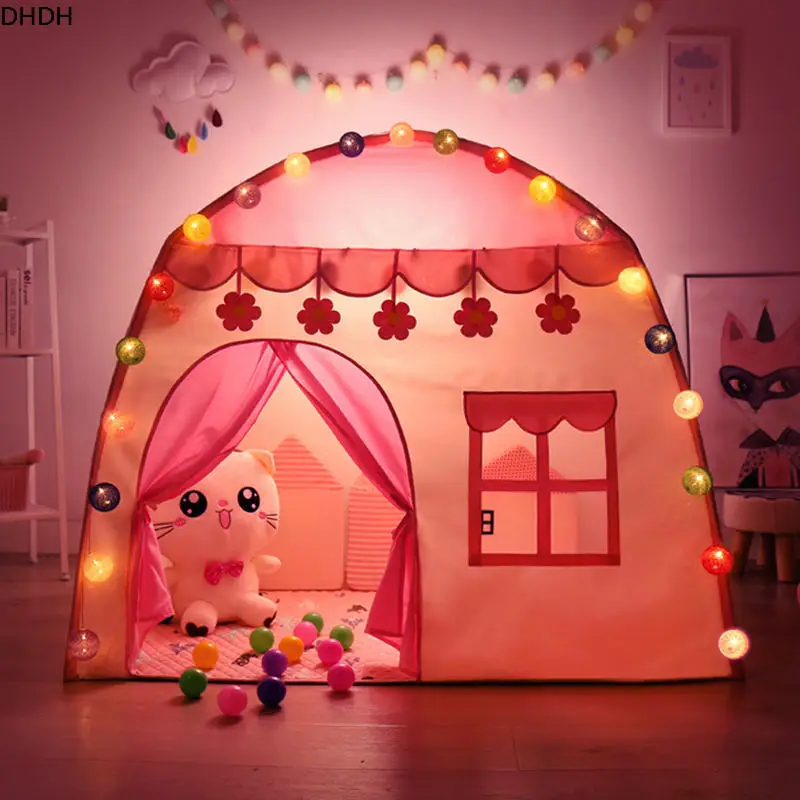 Children's Tent Indoor Outdoor Games Garden Tipi Princess Castle Folding Cubby Toys Tents Enfant