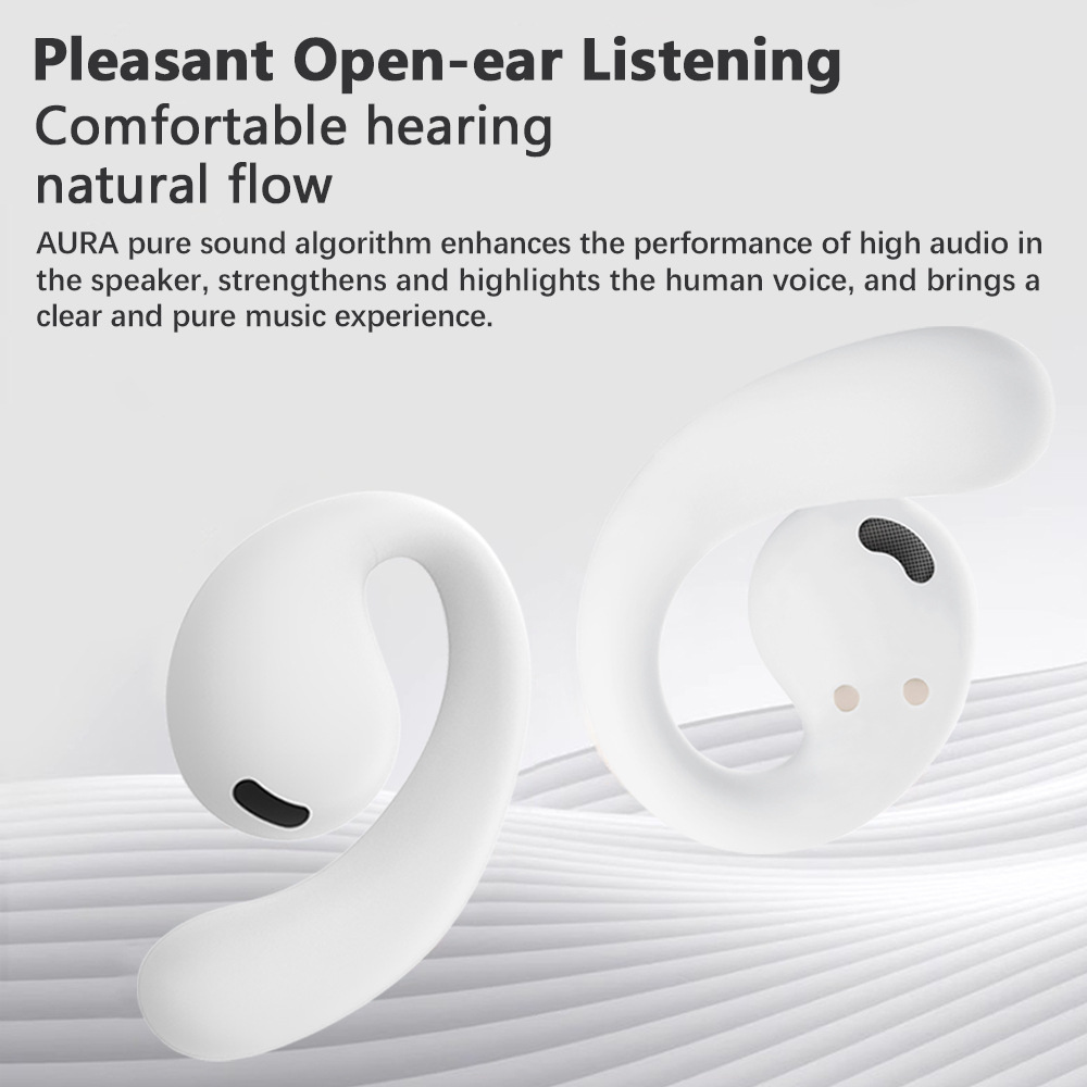 H8 Open-Ear Bluetooth Earphones, Long Battery Life 4