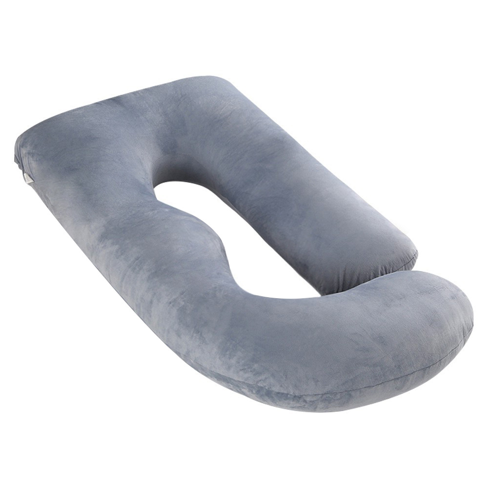 Pregnant women's pillow waist protection side sleeping slope pillow J-shaped pregnancy sleeping