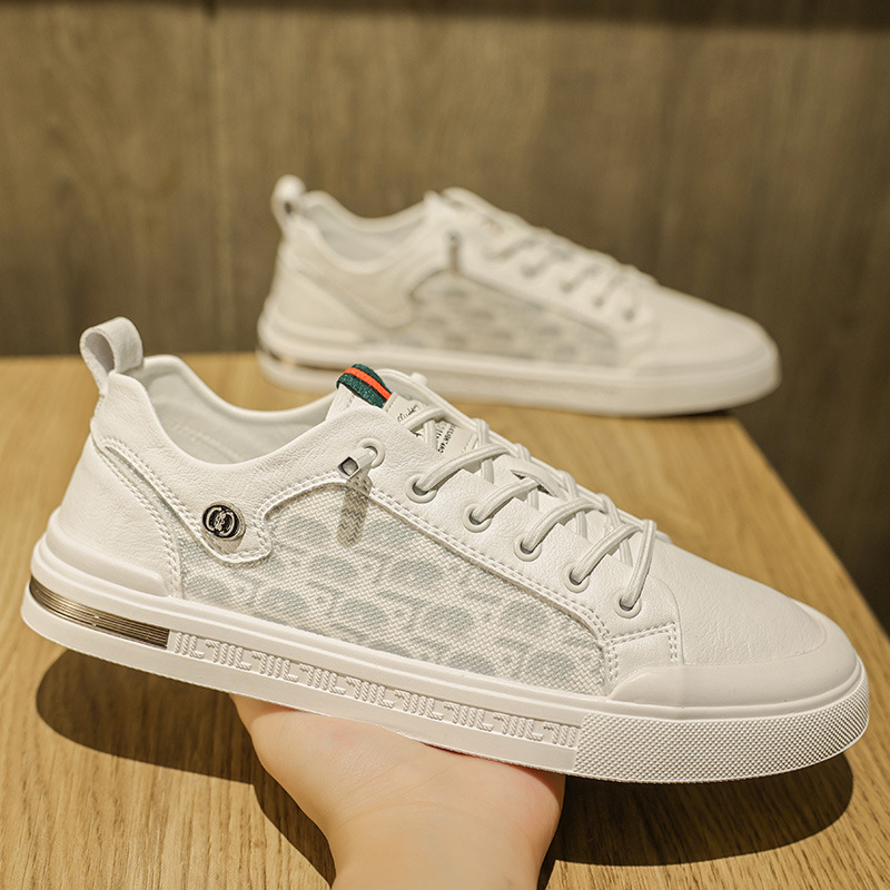 Trendy student casual sports shoes men's low cut lace up outer board shoes image 7