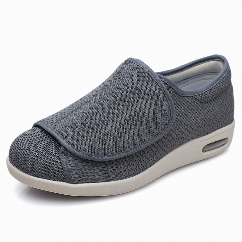 Spring and summer elderly walking shoes, mother's shoes, adjustable Velcro elderly shoes image 4