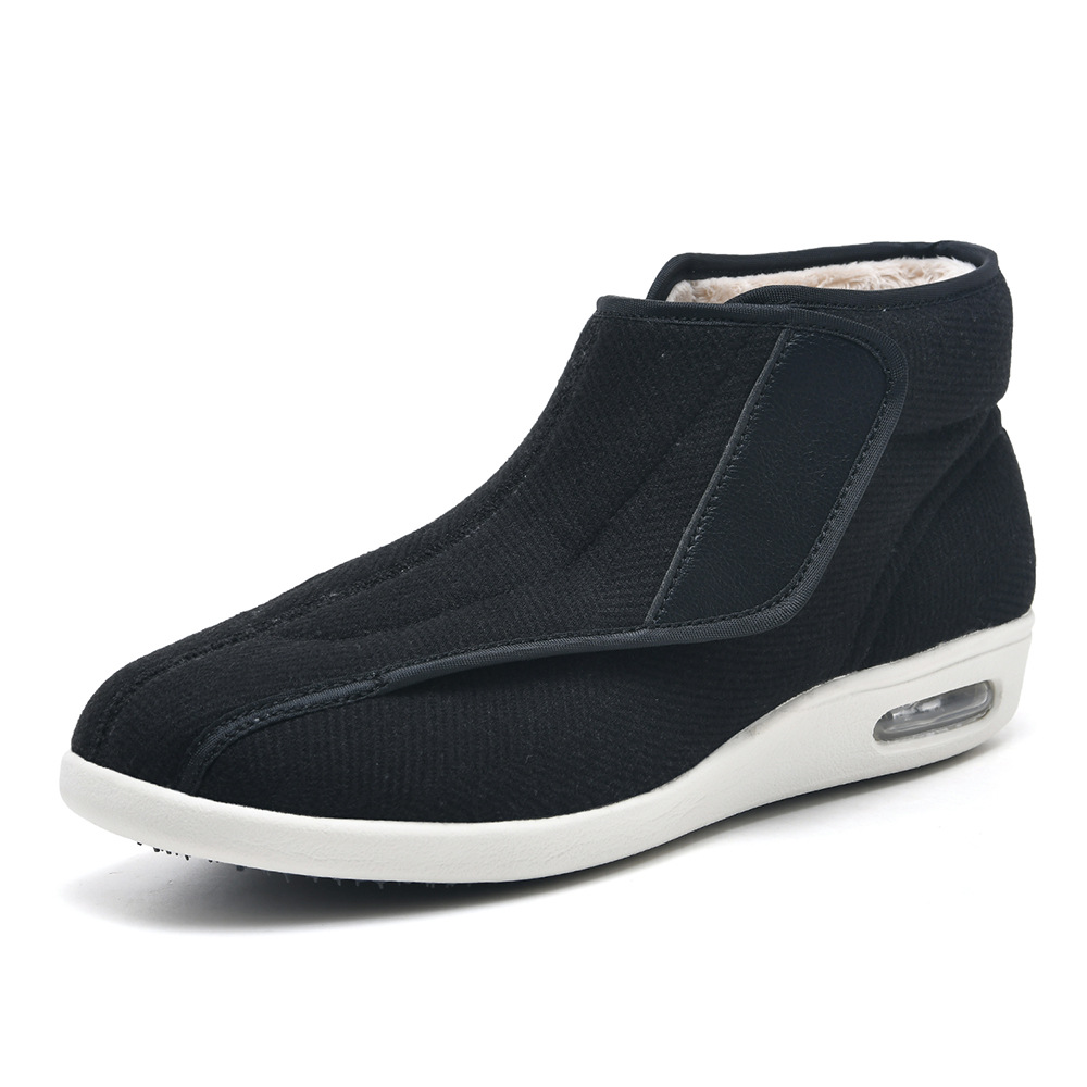 Winter shoes for the elderly with Velcro and large opening image 3