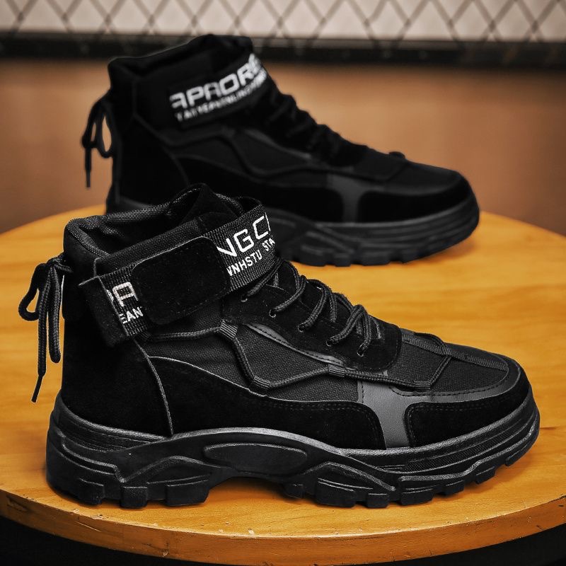 Martin boots men's shoes autumn and winter high top workwear shoes men's Korean version versatile British style short boots casual trendy shoes