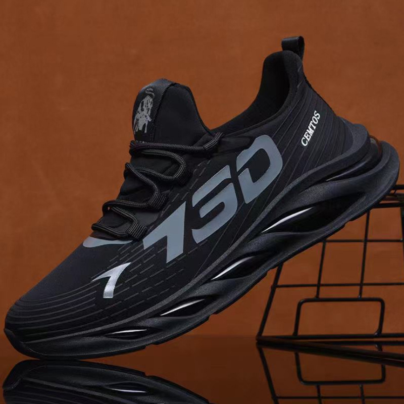 Men's shoes for spring and autumn, breathable, casual sports, men's running, trendy shoes, casual, versatile, thin mesh shoes image 5