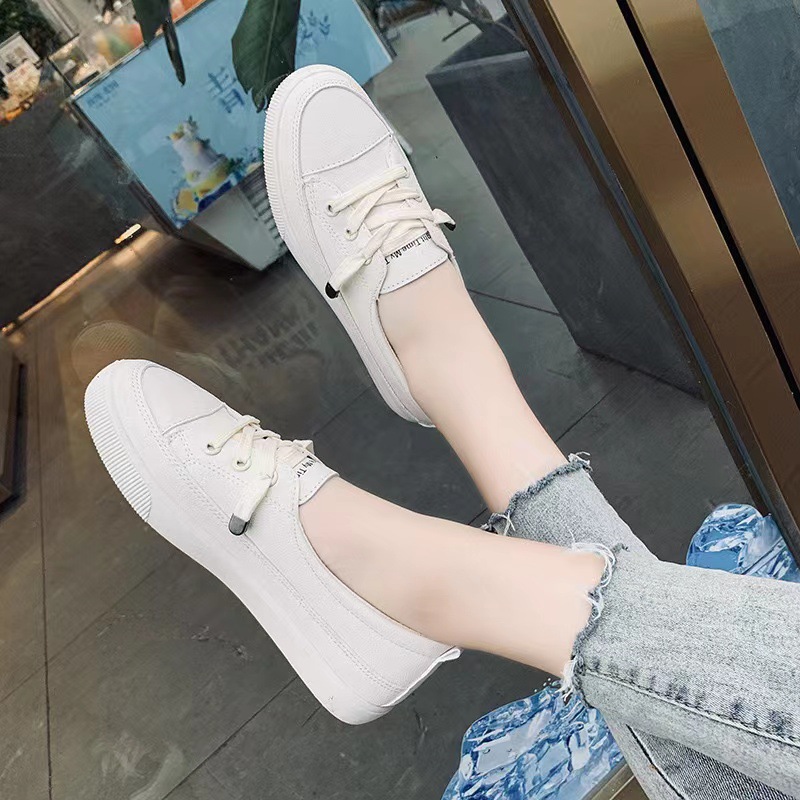 Women's white shoes with personality simplicity and casual Japanese style women's board shoes for women image 5