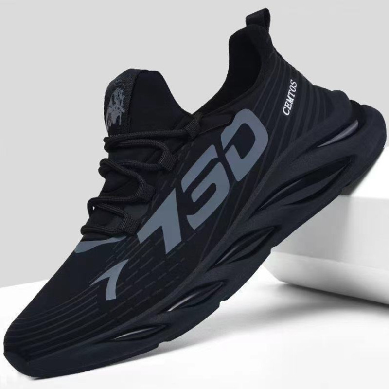Men's shoes for spring and autumn, breathable, casual sports, men's running, trendy shoes, casual, versatile, thin mesh shoes