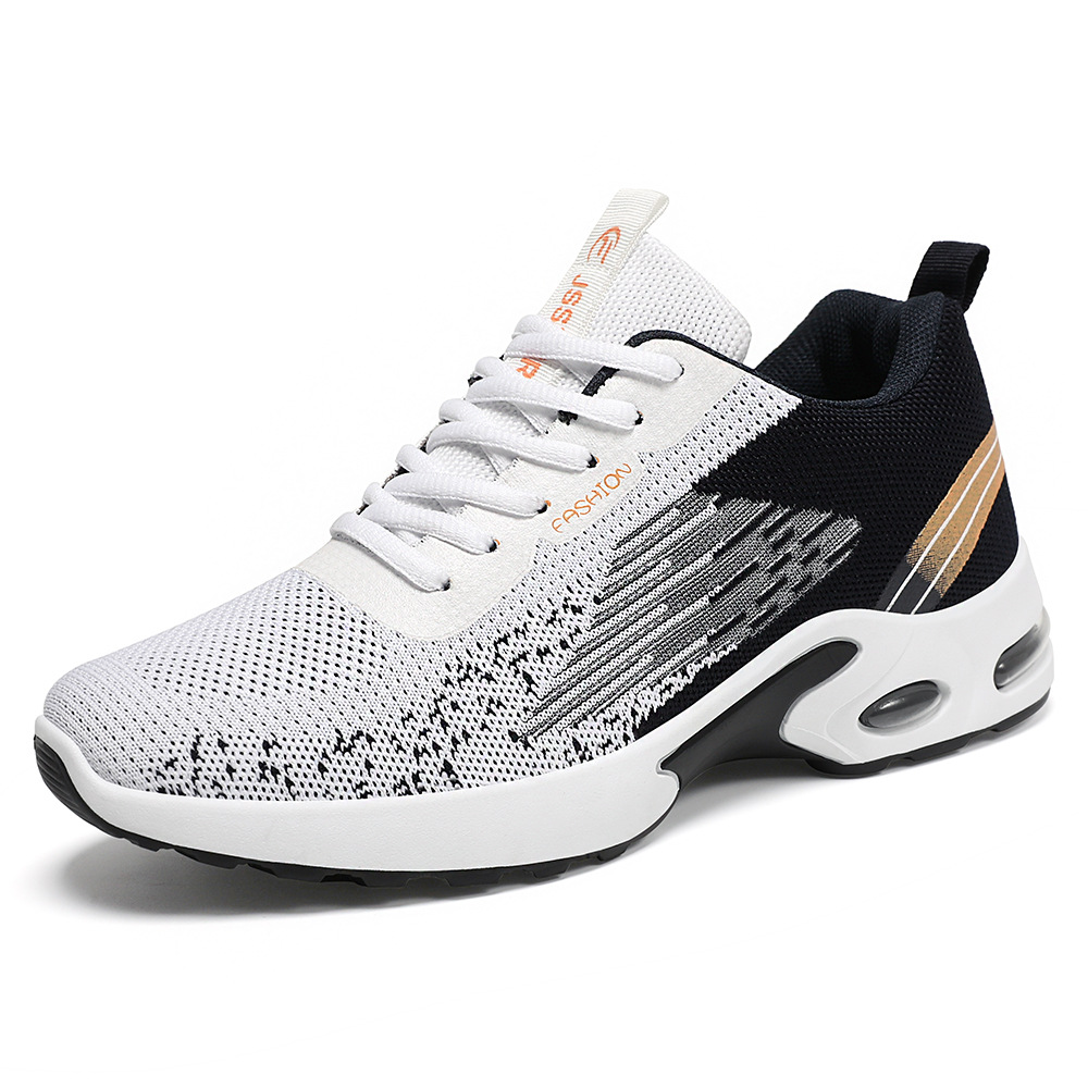 Men's Summer Flyknit Air Cushion Shoes Cross border Men's Shoes Casual Shoes Sports Shoes Breathable Running Shoes image 3