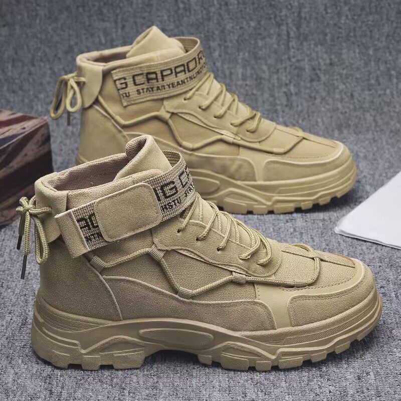 Martin boots men's shoes autumn and winter high top workwear shoes men's Korean version versatile British style short boots casual trendy shoes image 6