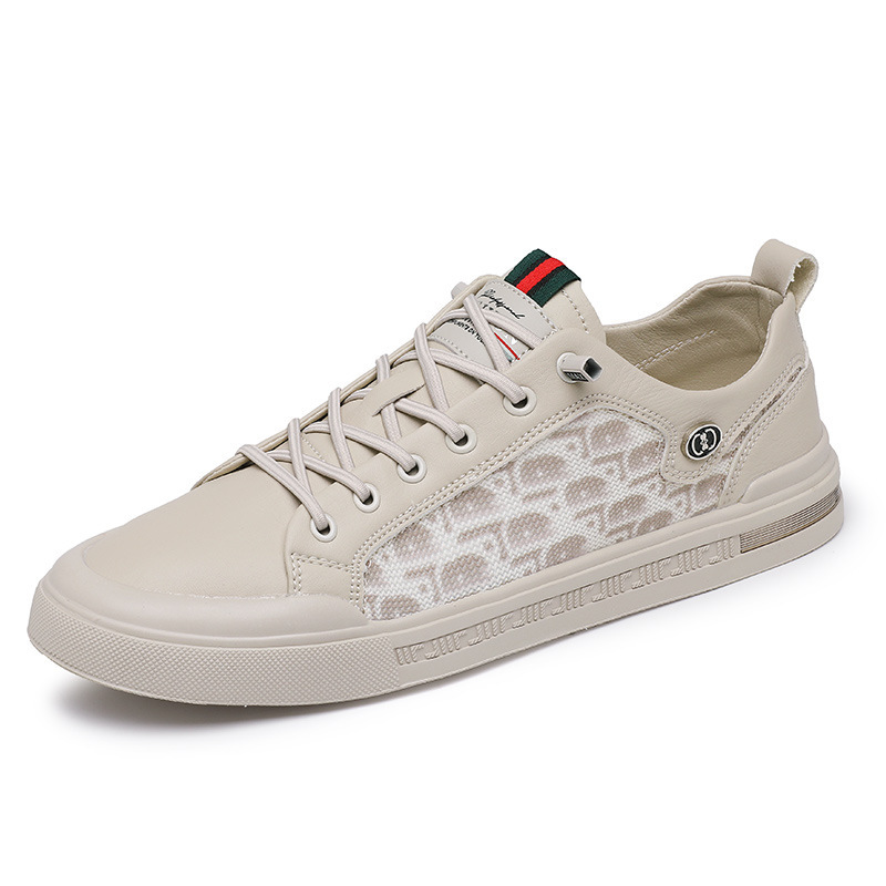 Trendy student casual sports shoes men's low cut lace up outer board shoes image 4